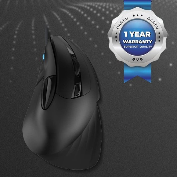 DAREU Vertical Ergonomic 89g Lightweight Optical Mouse, USB Wired Gaming Mouse - Picture 6 of 6